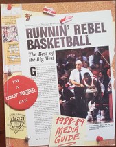 1988-89 UNLV Runnin&#39; Rebels College Basketball Media Guide Jerry Tarkanian - £7.95 GBP