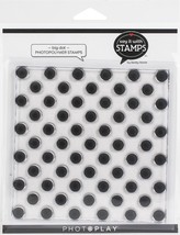 PhotoPlay Say It With Stamps Photopolymer Stamps-Big Dot Background - £11.82 GBP