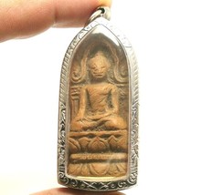 Powerful Buddha Shinaraj Dharma Thai Antique Amulet Success Wealth Rich Pendant - £141.60 GBP