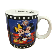 Walt Disney Mickey Minnie Mouse Coffee Mug Applause Fireworks Vintage 1988 - $29.95