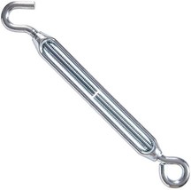 Hillman Hardware Essentials 321888 Hook/Eye Turnbuckle Zinc 3/8&quot;-16 x 16... - $542.74 MXN