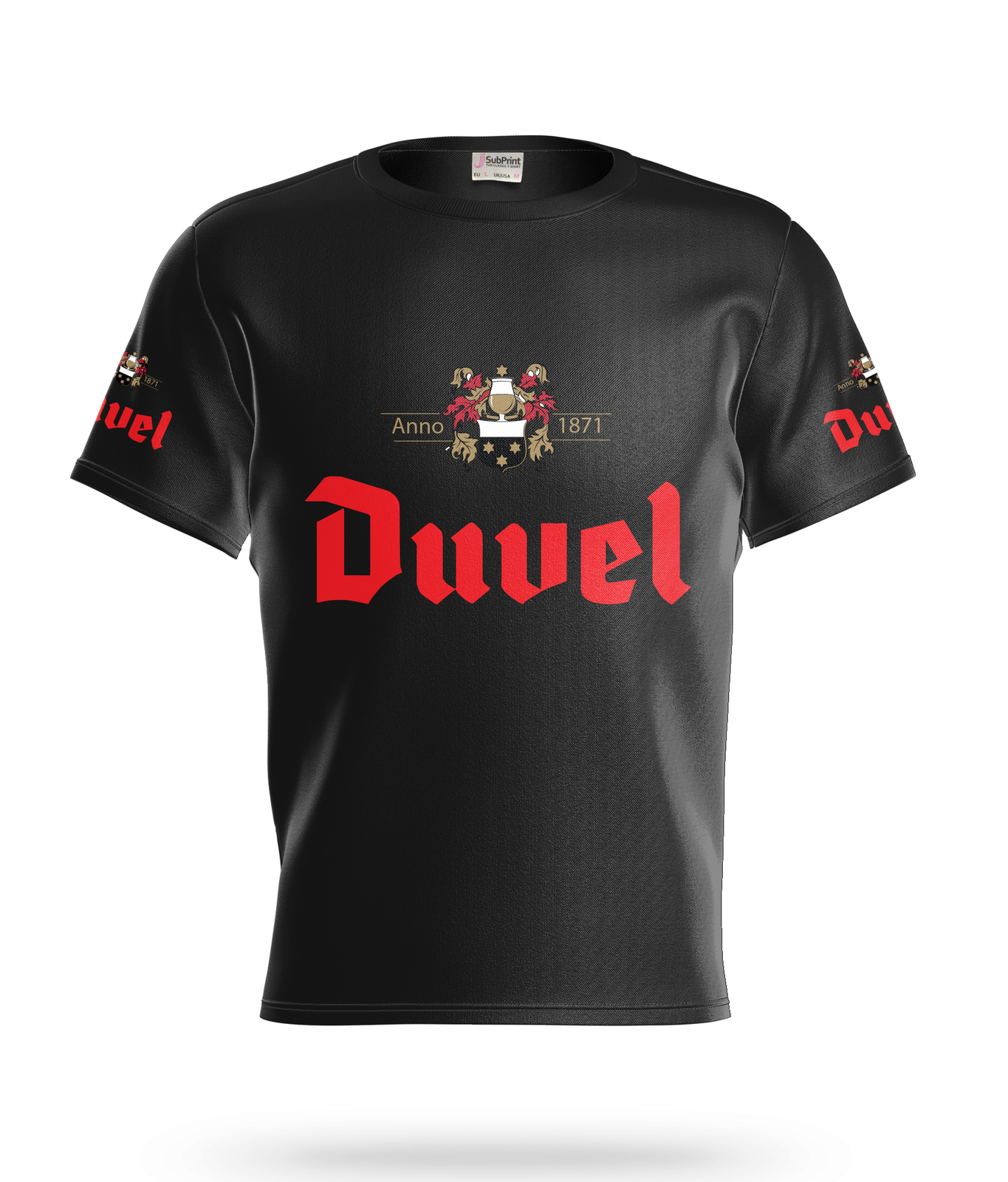 Duvel  Beer Logo Black Short Sleeve  T-Shirt Gift New Fashion