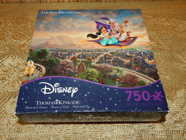 Thomas Kinkade Disney Aladdin 750pc Puzzle 24&quot; x 18&quot; 2014 Ceaco - £11.73 GBP