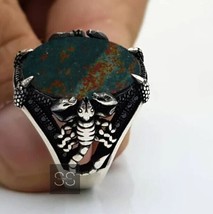 Animal Scorpion Ring, Men Bloodstone Ring Turkish Ring, April Birthstone Jewelry - £81.47 GBP