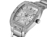 GUESS PHOENIX GW0094G1 SILBER KRISTALL CHRONOGRAPH QUARZ HERRENUHR NEU I... - $124.90