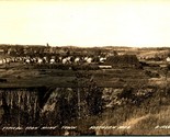 RPPC Typical Mining Town Caspian Michigan MI Birds Eye View 1940s Postca... - £23.77 GBP