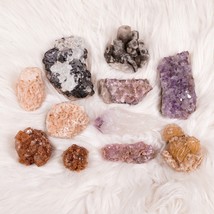 11 Various Cool Colorful Crystals 1&quot;-3&quot; Rough Raw Natural Healing Gemsto... - $42.08