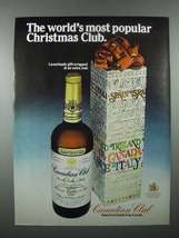 1976 Canadian Club Whisky Ad - Popular Christmas Club - £14.46 GBP