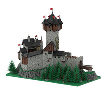 Medieval Castle in Carinthia Building Blocks Set Burg Falkenstein MOC Bricks Toy - £661.71 GBP