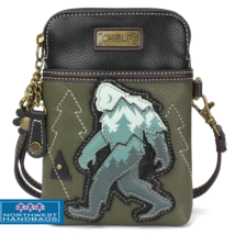 BIG FOOT SASQUATCH CELLPHONE CROSSBODY PURSE BAG OLIVE CHALA - €34,56 EUR