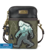 BIG FOOT SASQUATCH CELLPHONE CROSSBODY PURSE BAG OLIVE CHALA - $39.50