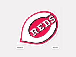 MLB Cincinnati Reds Logo on 4&quot;x4&quot; Ultra Perfect Cut Decal Single WinCraft - £8.92 GBP
