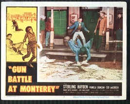 Gun Battle At Monterey 11&quot;x14&quot; Lobby Card #2 Sterling Hayden Lee Van Cleef We... - £34.81 GBP