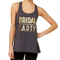 Ideology Womens Bridal Party Racerback Tank Top,Charcoal Heather Size X-Small - £23.06 GBP