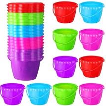 20 Packs Sand Buckets For Kids Bulk, 6.5 In Small Plastic Bucket Beach T... - $45.99