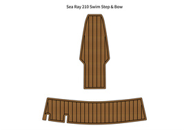 Sea Ray 210 Swim Platform Bow Pad Boat EVA Foam Faux Teak Deck Floor Mat - £221.33 GBP