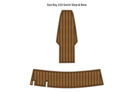 Sea Ray 210 Swim Platform Bow Pad Boat EVA Foam Faux Teak Deck Floor Mat - £222.68 GBP