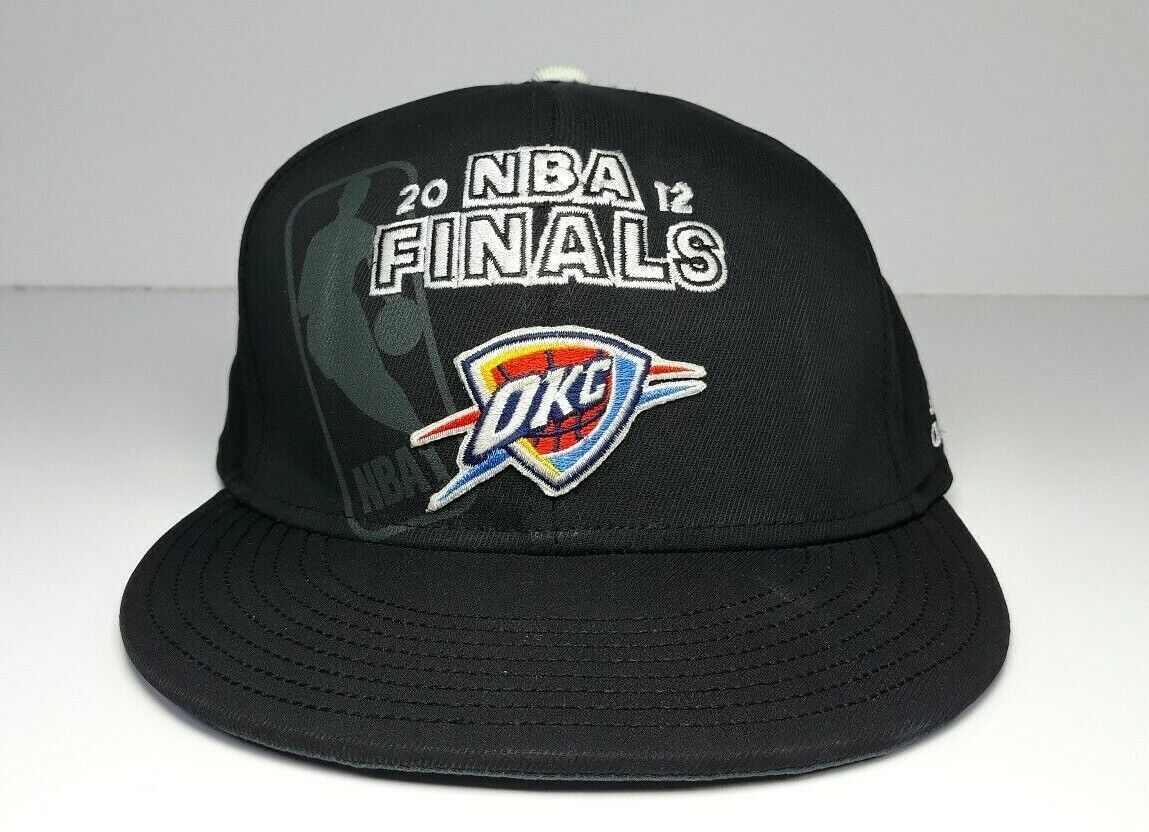 2012 NBA Finals OKC Adidas One SIze Fitted Hat Baseball Cap - $9.99