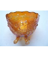 Fine Vintage 1940s Pressed Carnival Glass Marigold Bowl, Iridescent, D 1... - $69.76 CAD