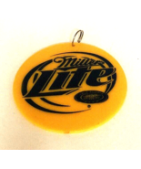 MILLER LITE BEER LOGO KEY CHAIN GREAT FOR ANY COLLECTION! Yellow Plastic - £6.93 GBP