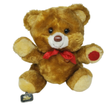 12&quot; Vintage Christmas Record &amp; Play Light Up Teddy Bear Stuffed Animal Plush Toy - £51.63 GBP