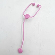 Barbie Light Pink Stethoscope Doctor Nurse Accessory Dollhouse  - £3.14 GBP