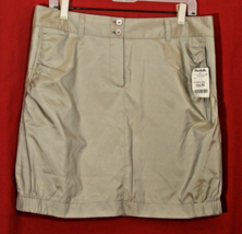 Annika Cutter &amp; Buck Women’s Sz 10 Golf Tennis Skirt Skort Shimmer Beige - £12.66 GBP