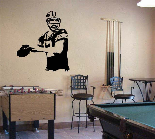 Aaron Rodgers Green Bay Packers Football Vinyl Wall Sticker Decal 40" w x 43" h - $44.99