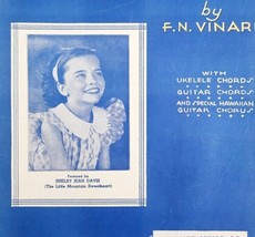 1935 Little Girl Dressed In Blue Sheet Music Calumet Shelby Jean Davis - £14.66 GBP