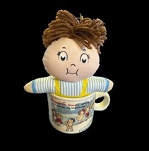 Vintage 1994 Campbell's Kids Soup Mug Coffee Cup Little Boy Cloth Doll In A Cup - $11.30