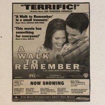 A Walk To Remember Vintage Movie Print Ad Mandy Moore TPA10 - $5.93