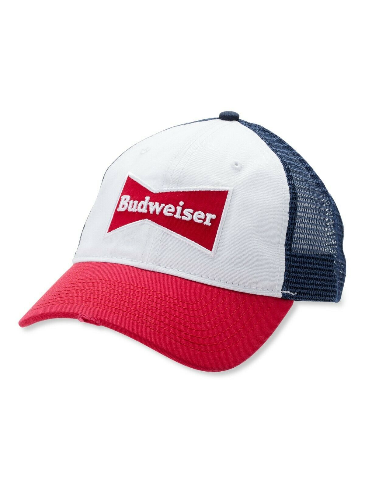 Budweiser Men's King of Beers Baseball Hat (Adjustable Snapback, Red/White/Blue) - $24.70