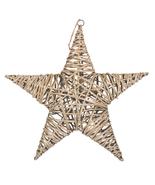 Large Antique Wash Woven Wicker Star - £31.92 GBP