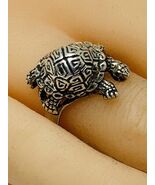 Sea Turtle Swimming Sterling Silver Ring size 7 - $66.41
