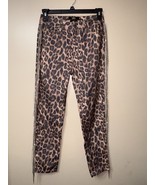 Size 8 Leopard Skinny Jeans Lace Diamond Fringe Lucky &amp; Blessed Western ... - $29.95