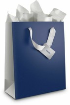 NEW Best Buy Gift Card Impressions Medium GIFT BAG KIT - Navy Blue/Silver 101466 - £4.37 GBP