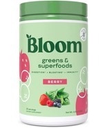 Bloom Nutrition Greens and Superfoods Powder - Berry Smoothie &amp; Juice Mix - $432.40 MXN