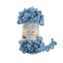 4 skn/Ball Alize Puffy Baby Big Loop Blanket Yarn 100% Micropolyester Soft Yarn  - £16.56 GBP