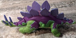 Imaginext Mattel Dinosaur Kids Toy Stegosaurus Green &amp; Purple 9” Long - £11.95 GBP