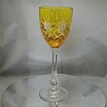 Faberge Yellow Odessa Hock Crystal Wine Glass - $225.00