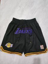 Los Angeles Lakers Classic Black Mesh Pockets Shorts - $31.20