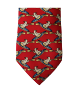 Brooks Brothers Makers Penguin Canoe 100% Silk Neck Tie Red USA Vintage - $542.64 MXN
