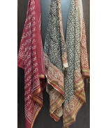 Set of 3 Cotton bandana 42×42 inch scarf, a pack of bandana gifte - $60.00