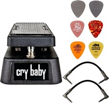 Dunlop Crybaby GCB-95 Classic Wah Pedal Bundle with 2 Patch Cables and 6 - £104.54 GBP