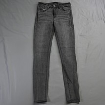 Abercrombie &amp; Fitch 0 / 25 Harper Super Skinny Gray Stretch Denim Womens Jeans - £11.80 GBP