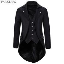 Gothic Victorian Tailcoat Jacket Steampunk Medieval Cosplay Costume - £61.15 GBP+