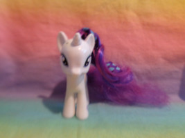 2010 Hasbro My Little Pony Hasbro G4 Rarity Unicorn White Purple - £2.36 GBP