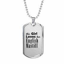 English Mastiff - Luxury Dog Tag Necklace Lover Owner Mom Birthday Gifts Jewelry - £31.42 GBP