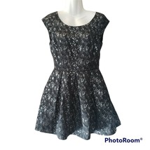 Armani Exchange Silver &amp; Black Leopard Print Dress size 4 - £29.27 GBP