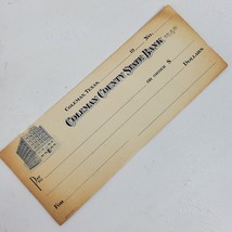 Vintage Coleman County Texas State Bank Blank Notes Ephemera - $8.60